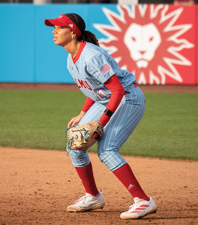 LMU Women's Softball Player