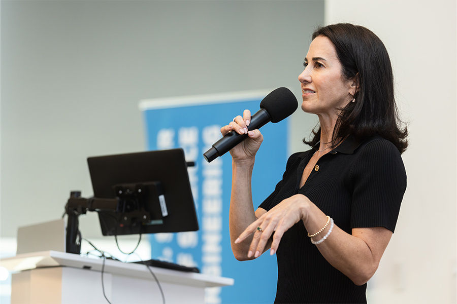 LMU Alum Jackie Space speaks to Engineering Students