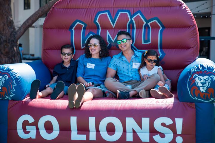 LMU alumni at an Alumni BBQ.