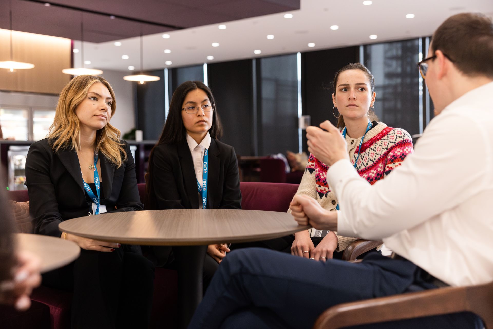 Students_At_Career_Trek_Talking_With_Employer