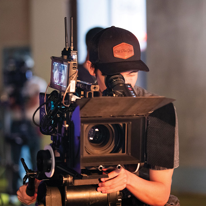 LMU Film Student Behind a Camera