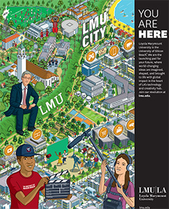 LMU City - An illustrated view of Playa Vista and LMU