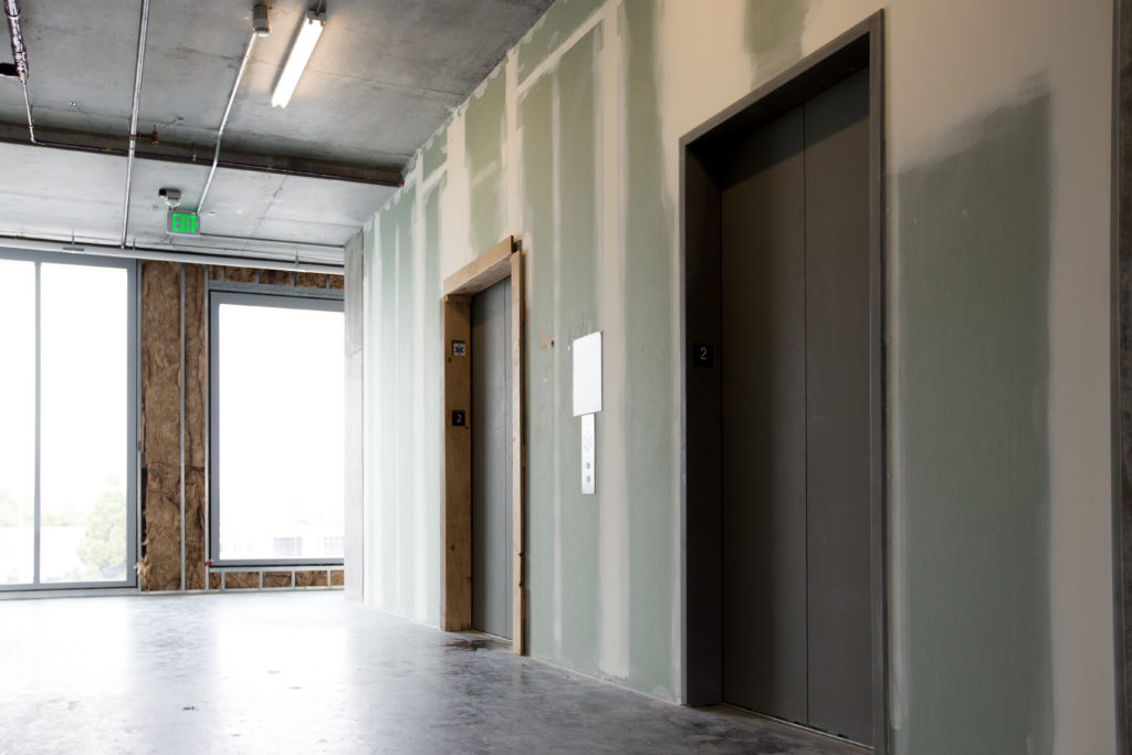 The LMU Playa Vista elevator lobby is a blank canvas waiting for the winning design!