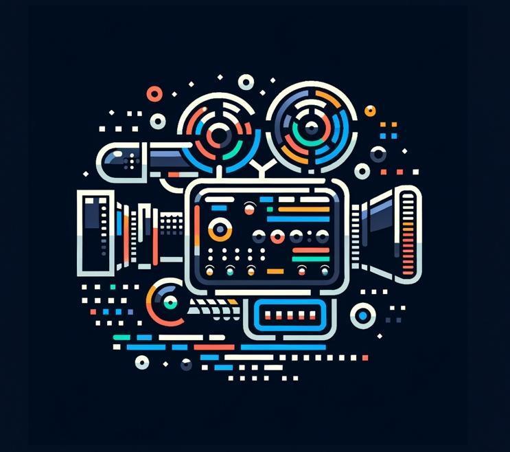AI generated image of an abstract camera
